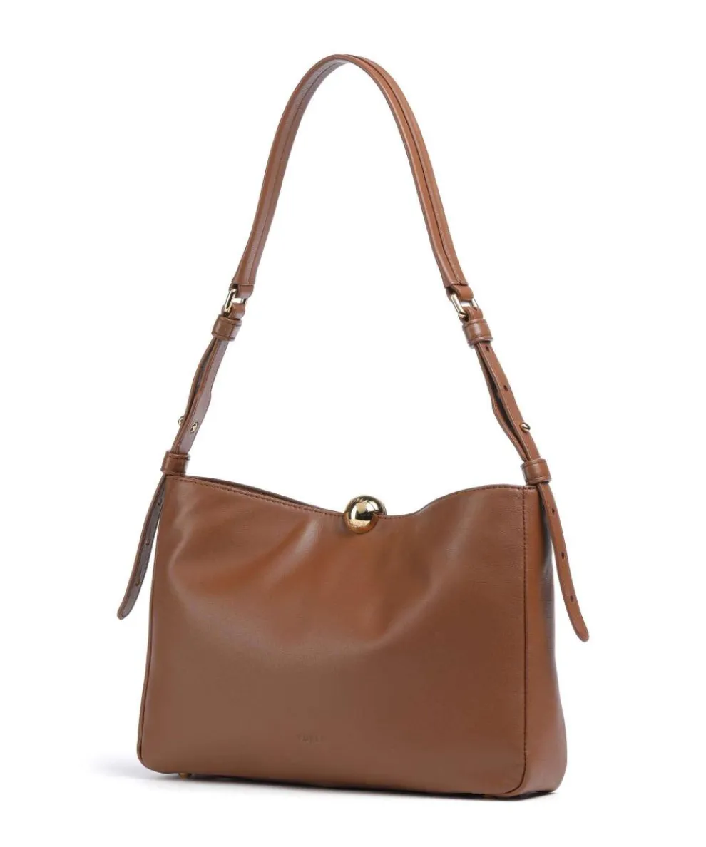 Sfera Soft M Beuteltasche fein genarbtes Rindsleder braun