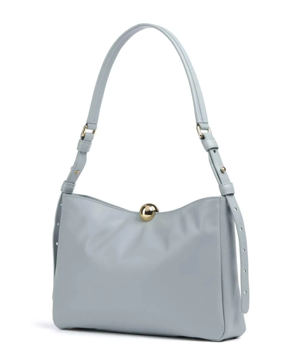 Sfera Soft M Beuteltasche fein genarbtes Leder blaugrau