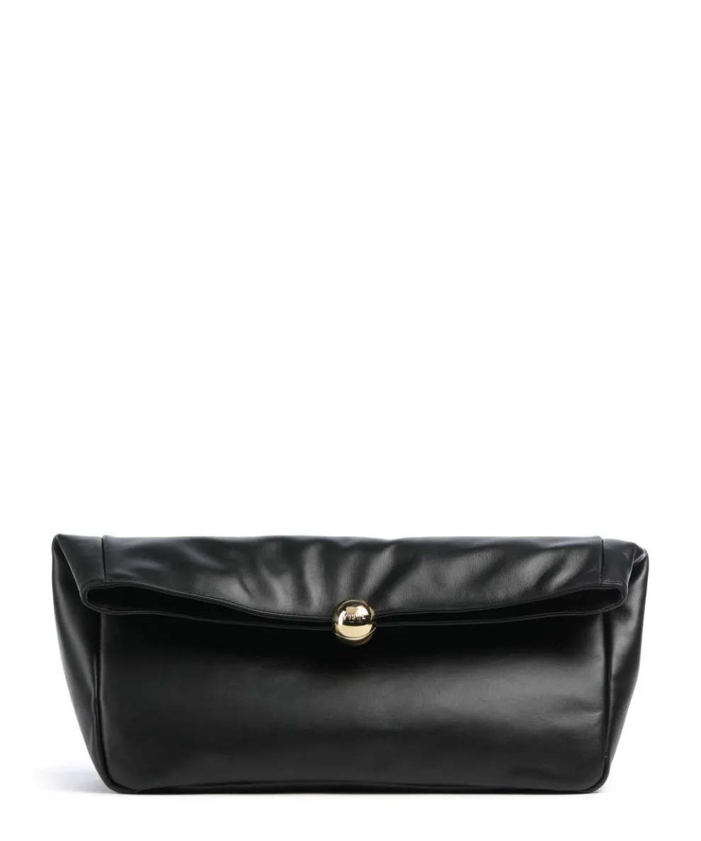 Sfera Soft M Clutch fein genarbtes Kalbsleder schwarz