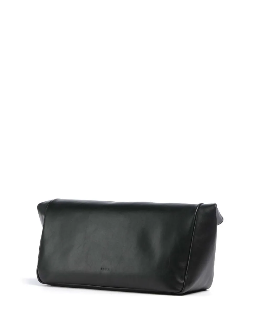 Sfera Soft M Clutch fein genarbtes Kalbsleder schwarz