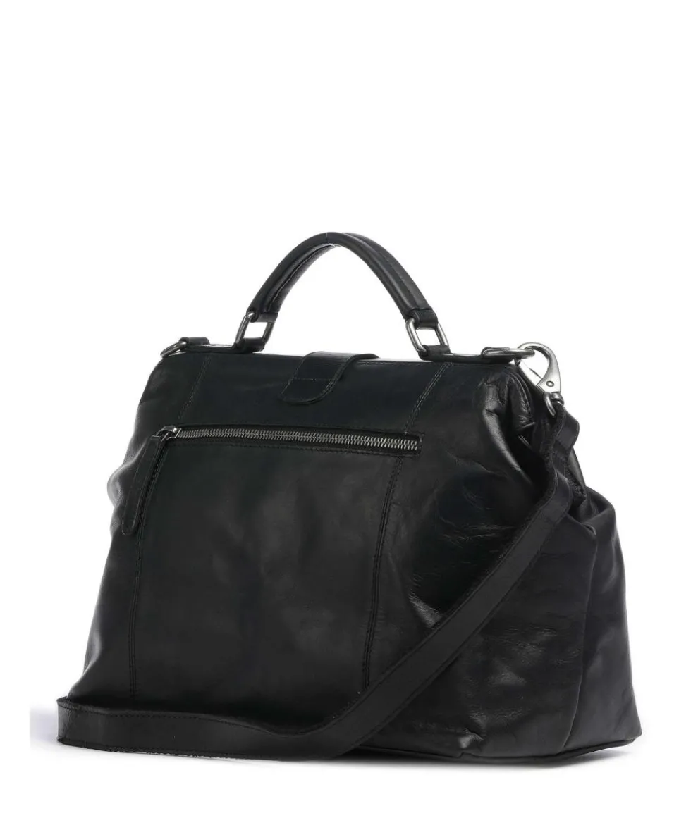 Shaun Handtasche Pull-Up Rindsleder schwarz