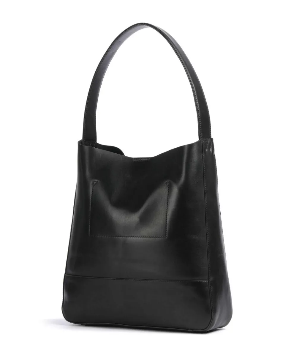 Shelby Beuteltasche fein genarbtes Rindsleder schwarz