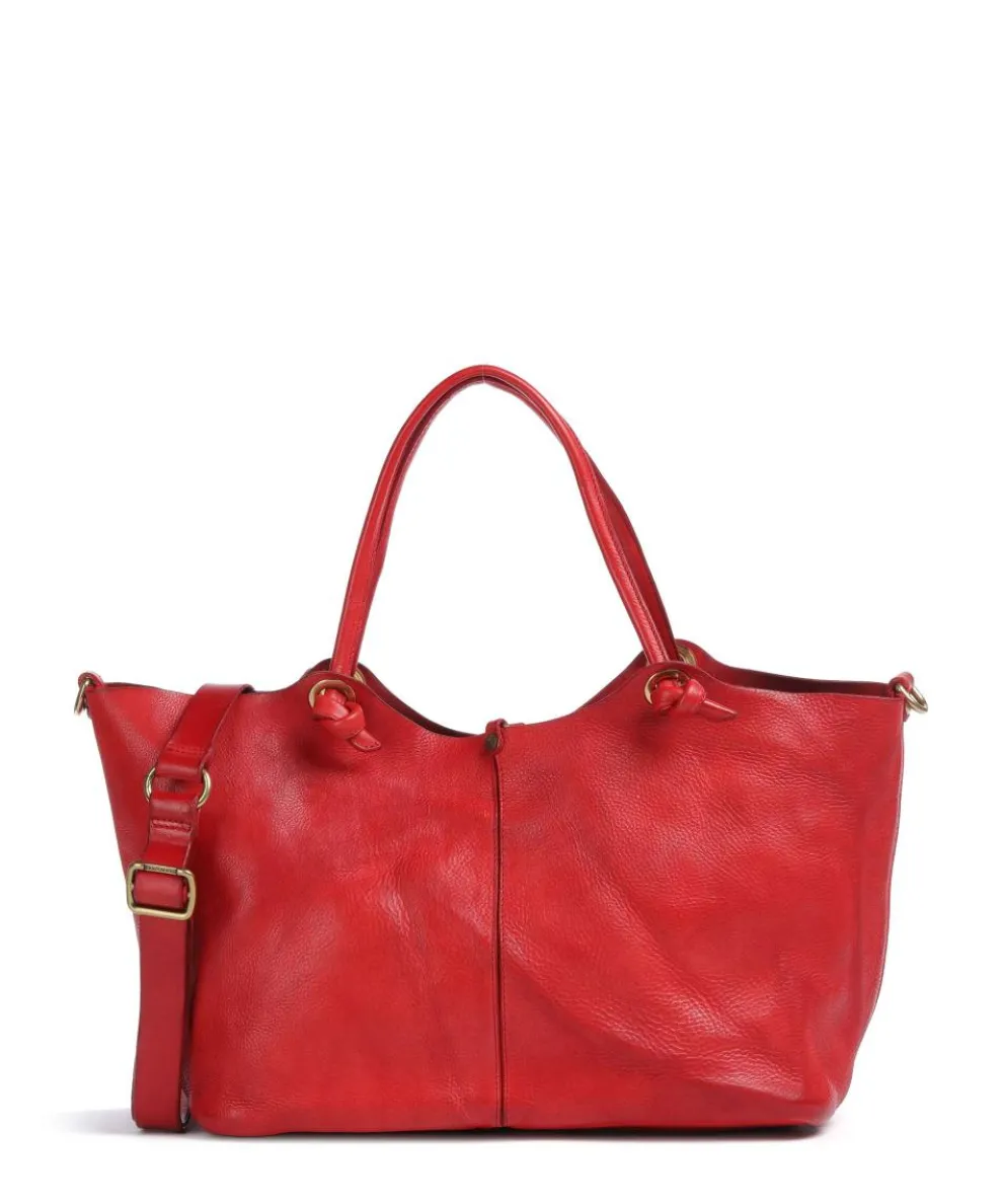 Shopper fein genarbtes Rindsleder rot