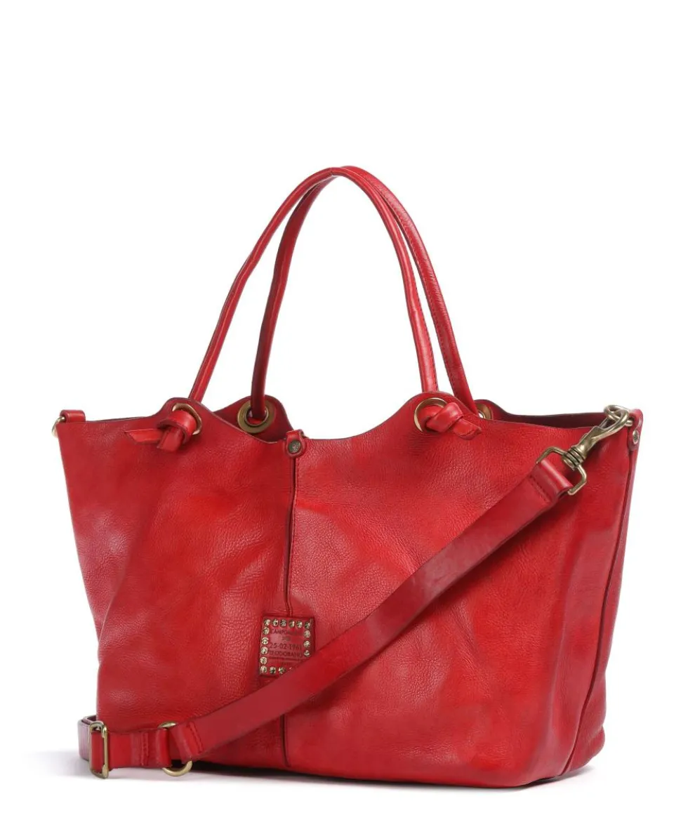 Shopper fein genarbtes Rindsleder rot