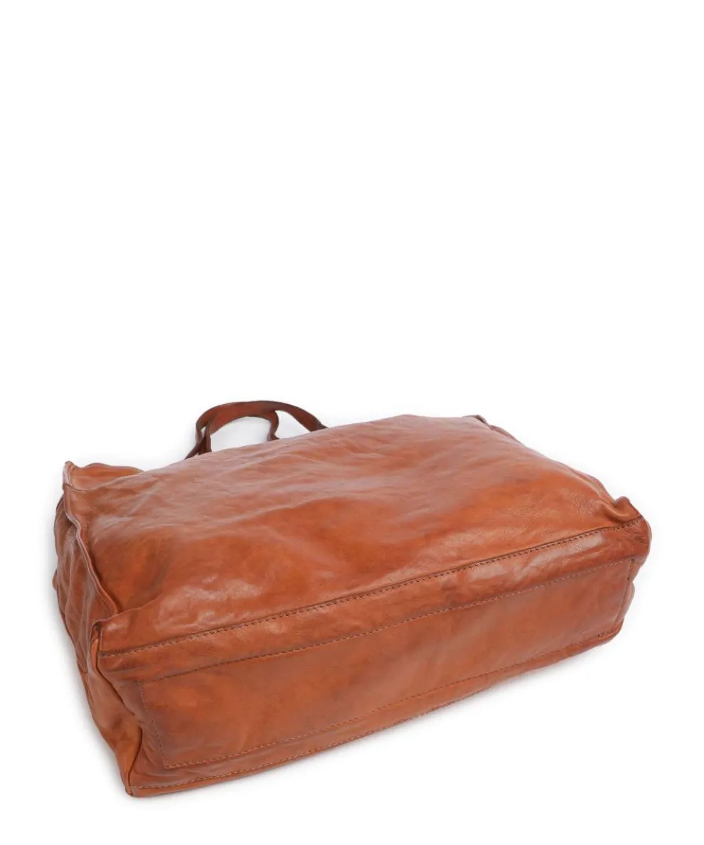 Shopper fein genarbtes Rindsleder cognac