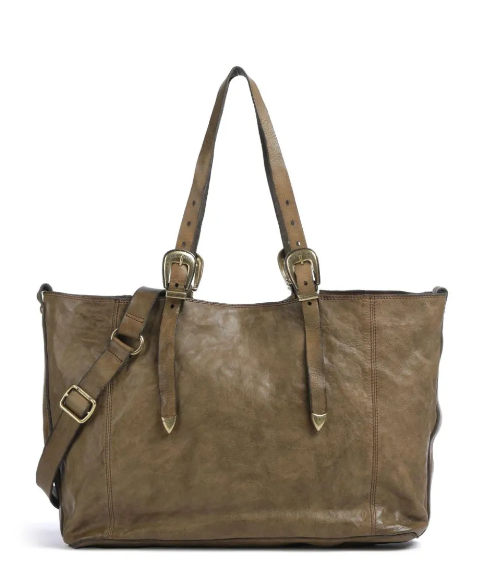 Shopper fein genarbtes Rindsleder olivgrün