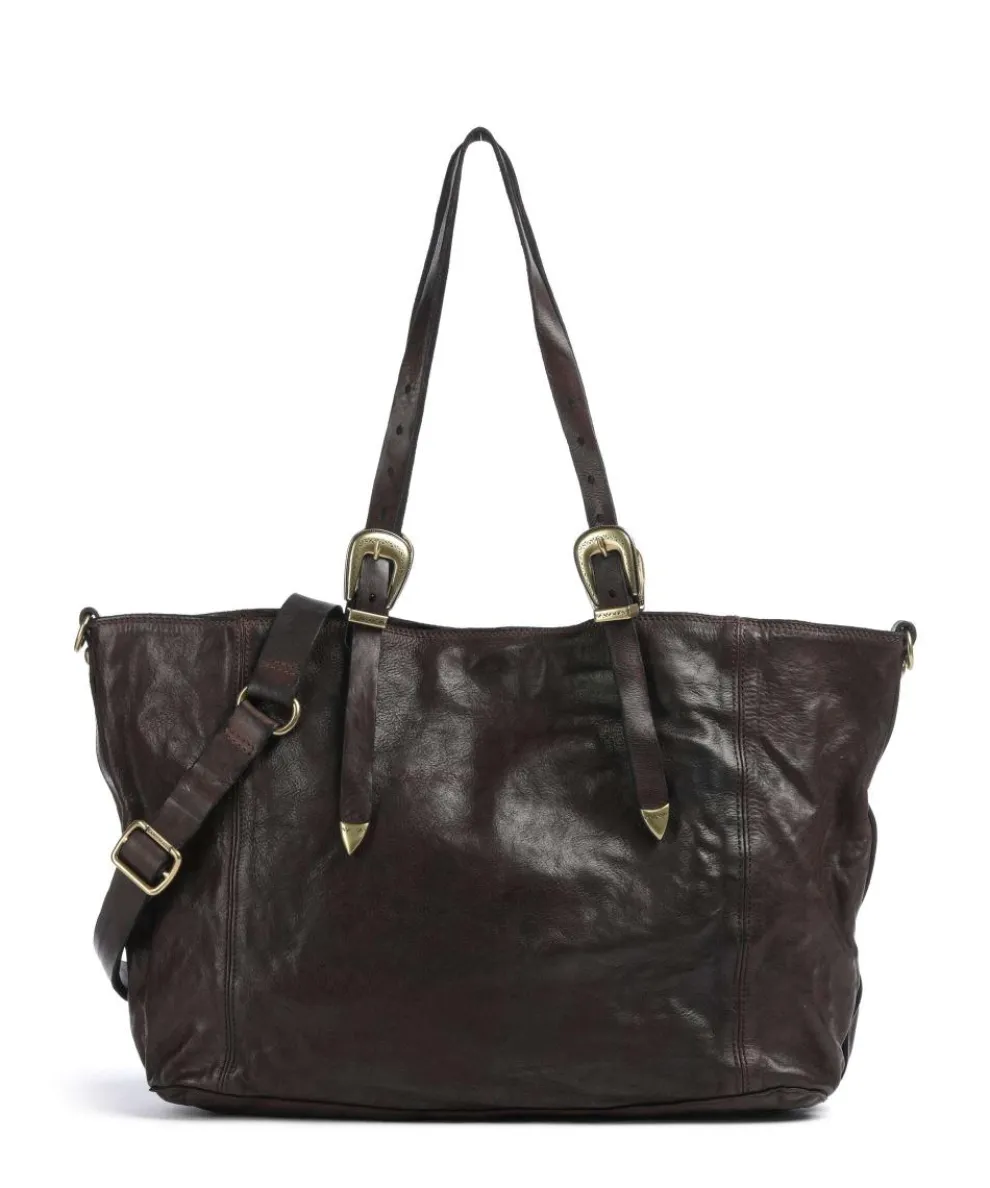 Shopper fein genarbtes Rindsleder dunkelbraun