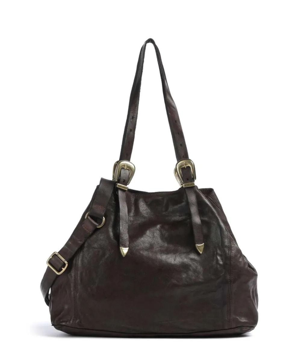 Shopper fein genarbtes Rindsleder dunkelbraun