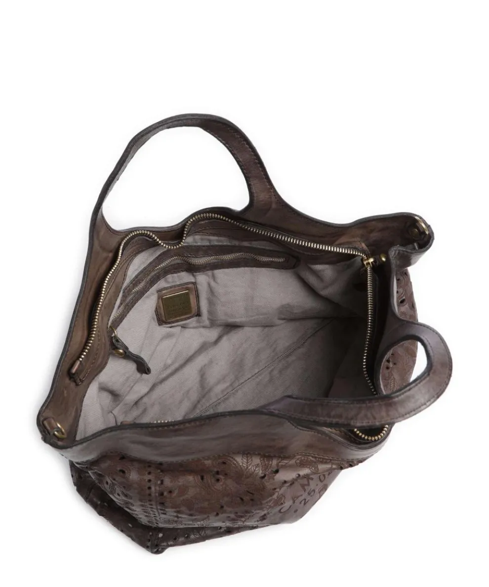 Shopper fein genarbtes Rindsleder dunkelgrau