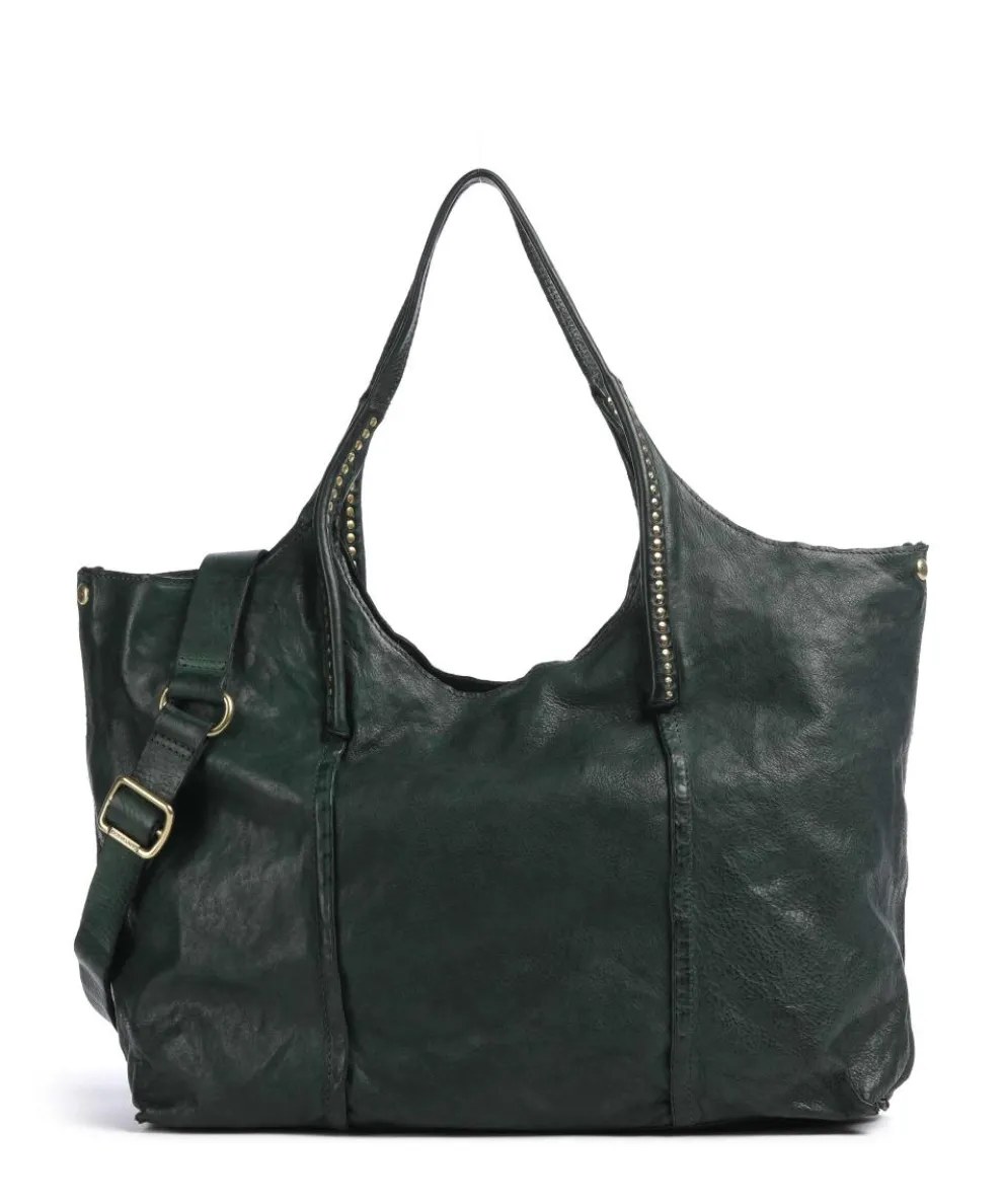 Shopper fein genarbtes Rindsleder dunkelgrün