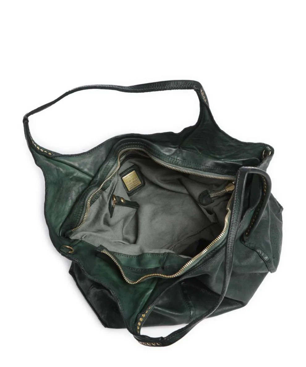 Shopper fein genarbtes Rindsleder dunkelgrün