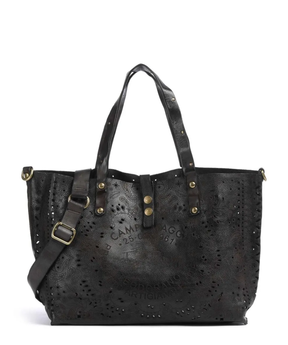 Shopper fein genarbtes Rindsleder dunkelbraun