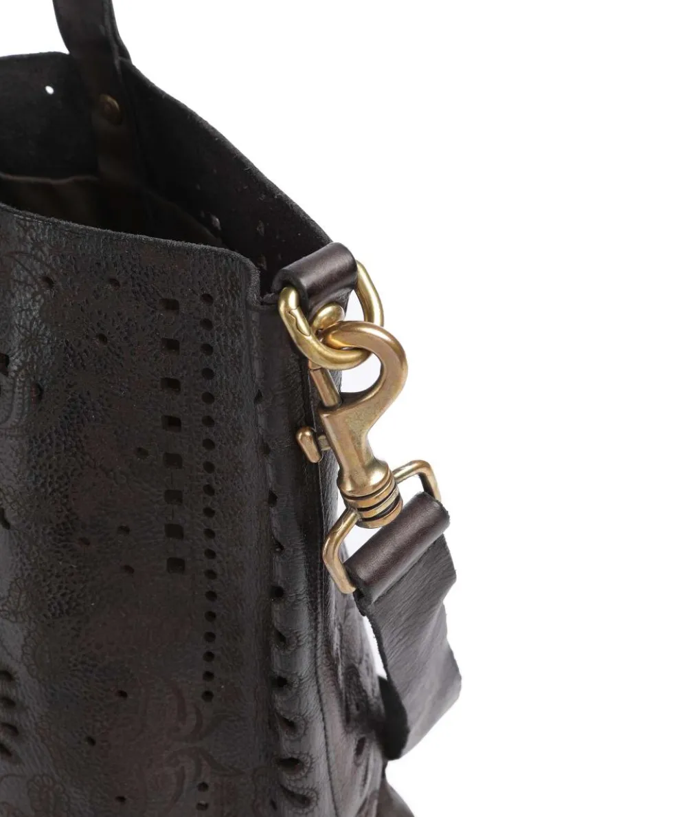 Shopper fein genarbtes Rindsleder dunkelbraun