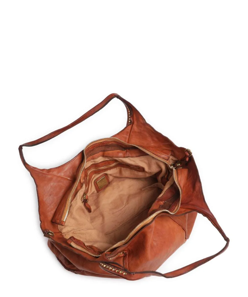 Shopper fein genarbtes Rindsleder cognac