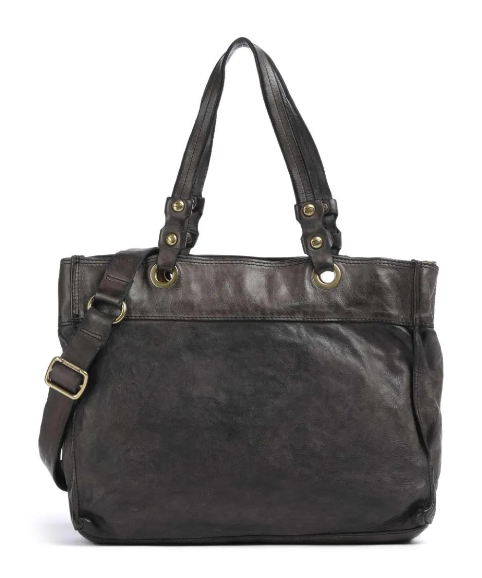 Shopper fein genarbtes Rindsleder dunkelgrau