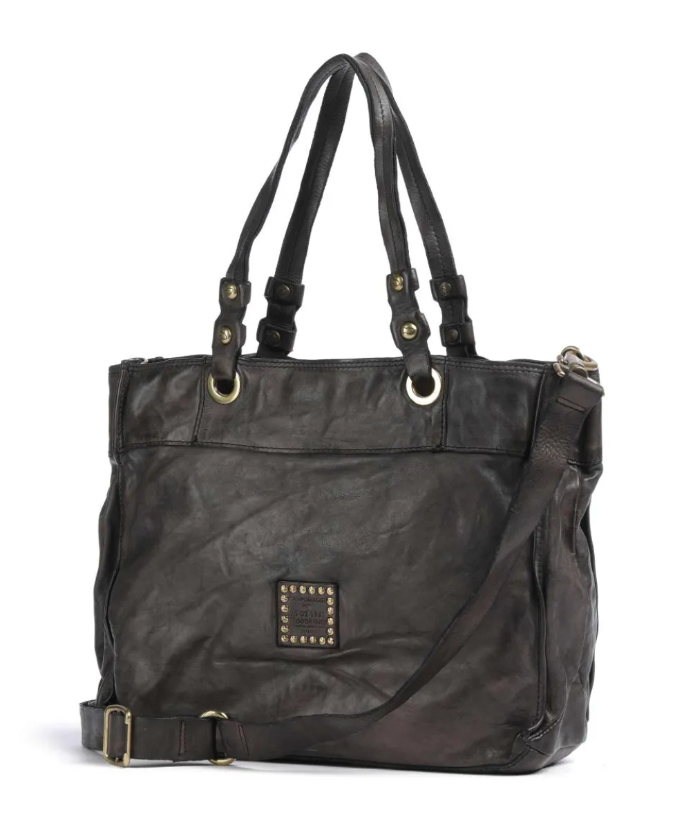 Shopper fein genarbtes Rindsleder dunkelgrau