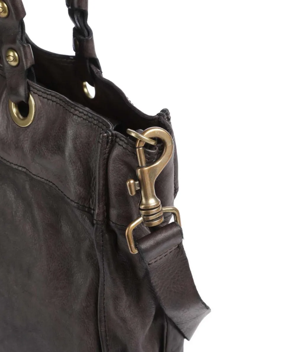 Shopper fein genarbtes Rindsleder dunkelgrau