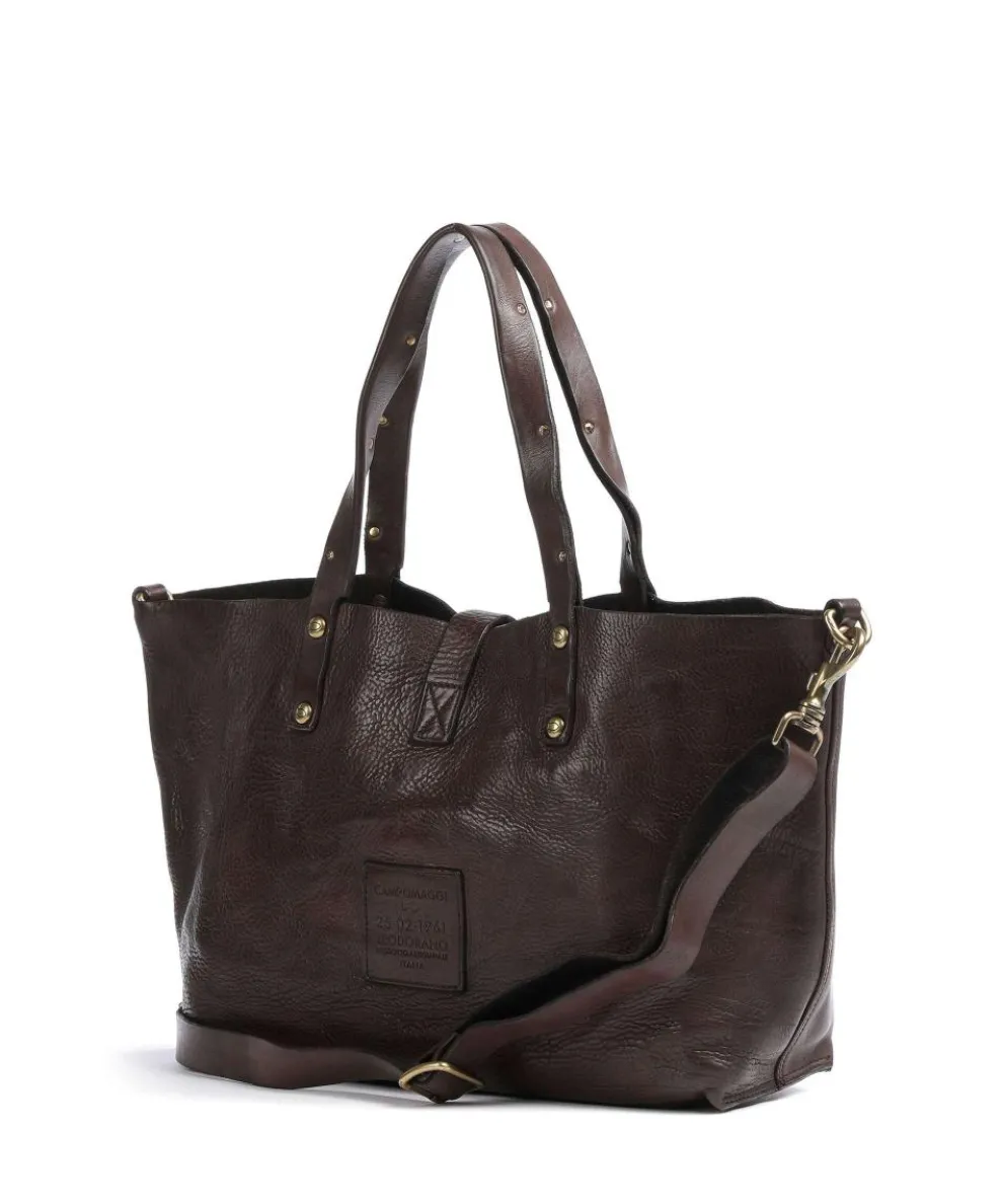 Shopper genarbtes Rindsleder dunkelbraun