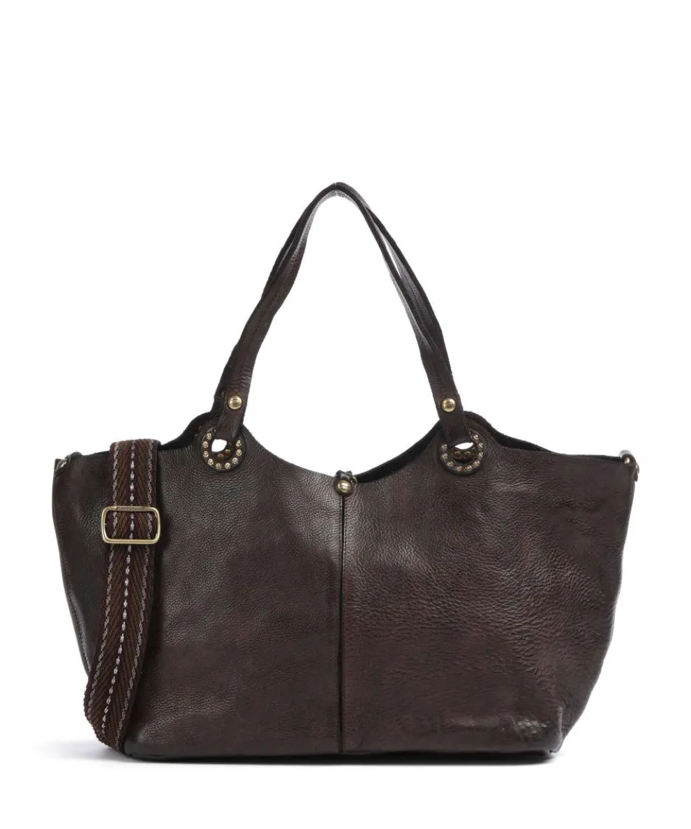 Shopper genarbtes Rindsleder dunkelbraun