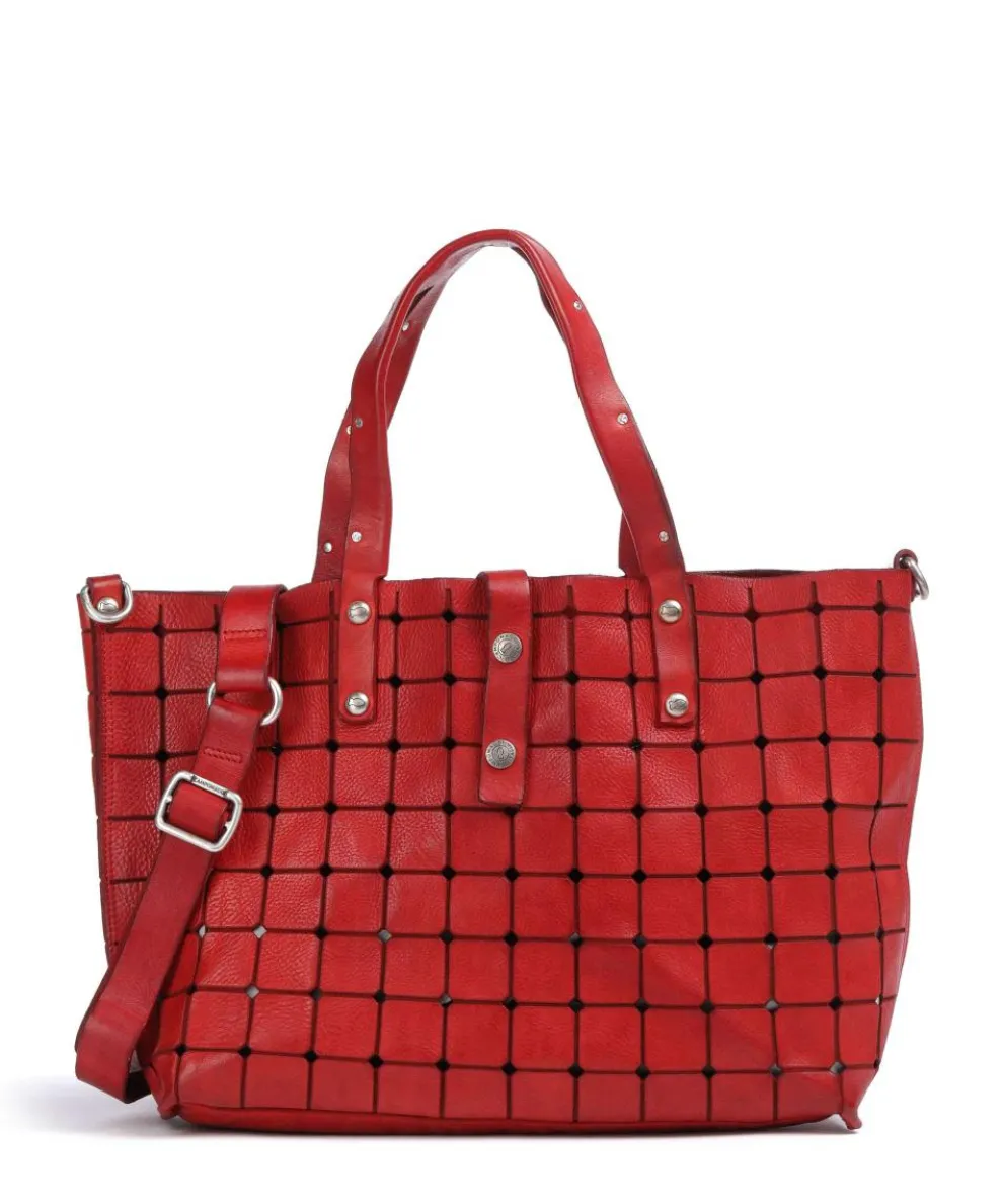 Shopper Rindsleder rot