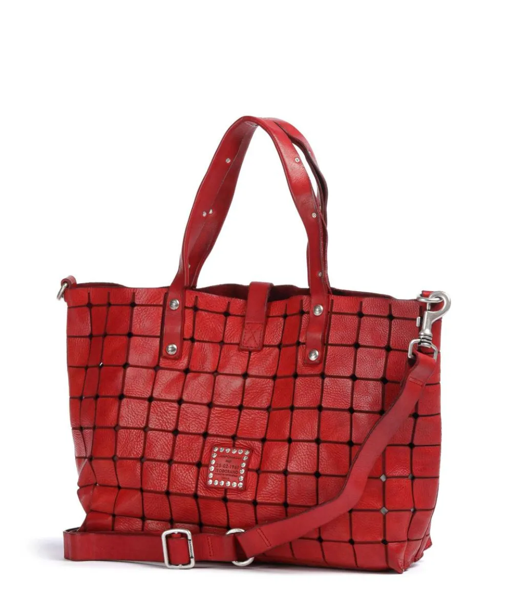 Shopper Rindsleder rot