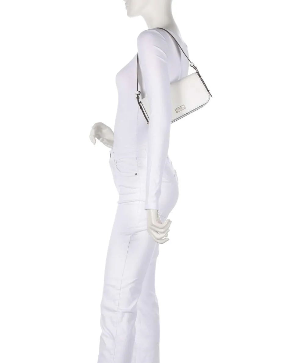 Liv Schultertasche fein genarbtes Rindsleder weiß