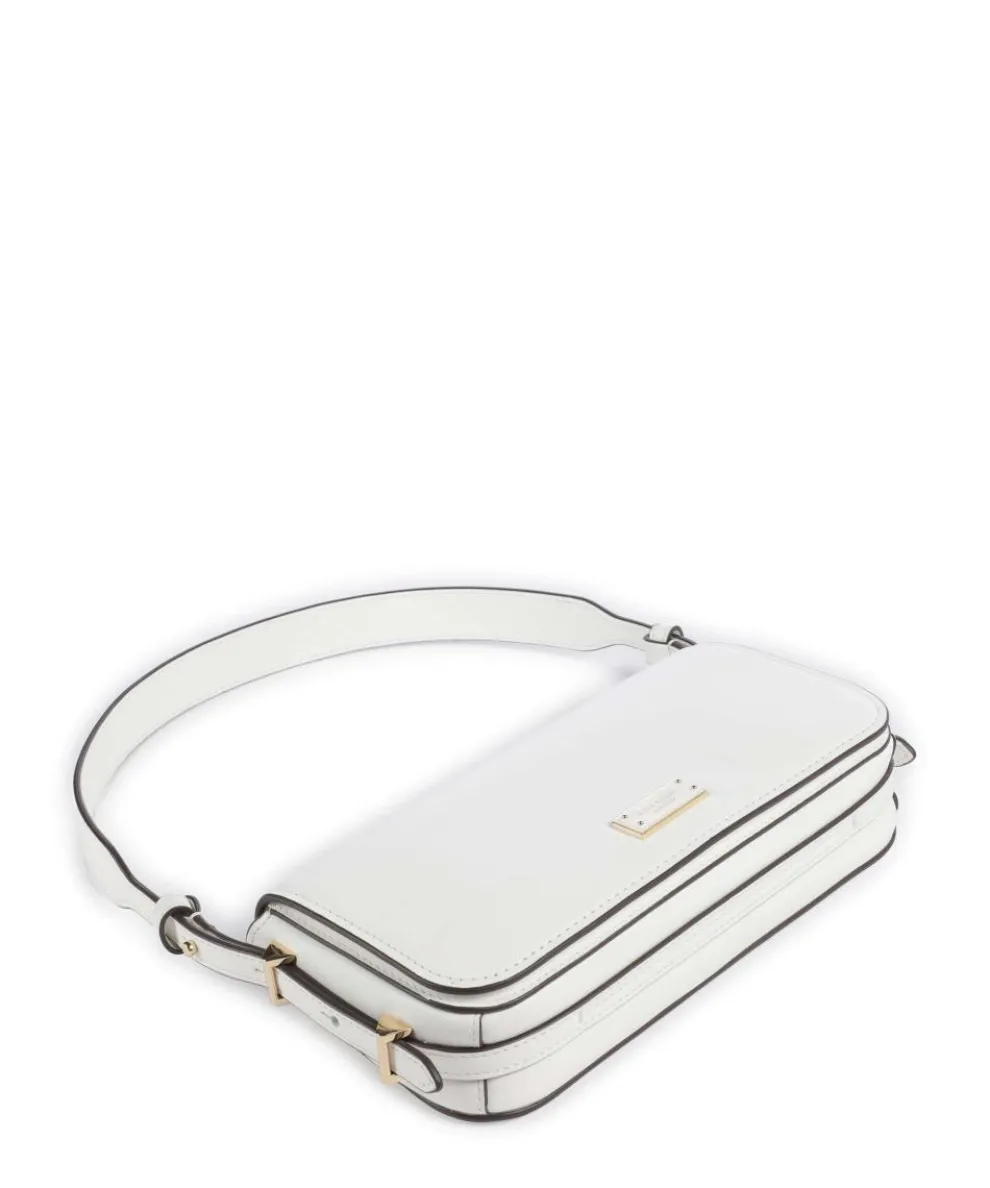 Liv Schultertasche fein genarbtes Rindsleder weiß