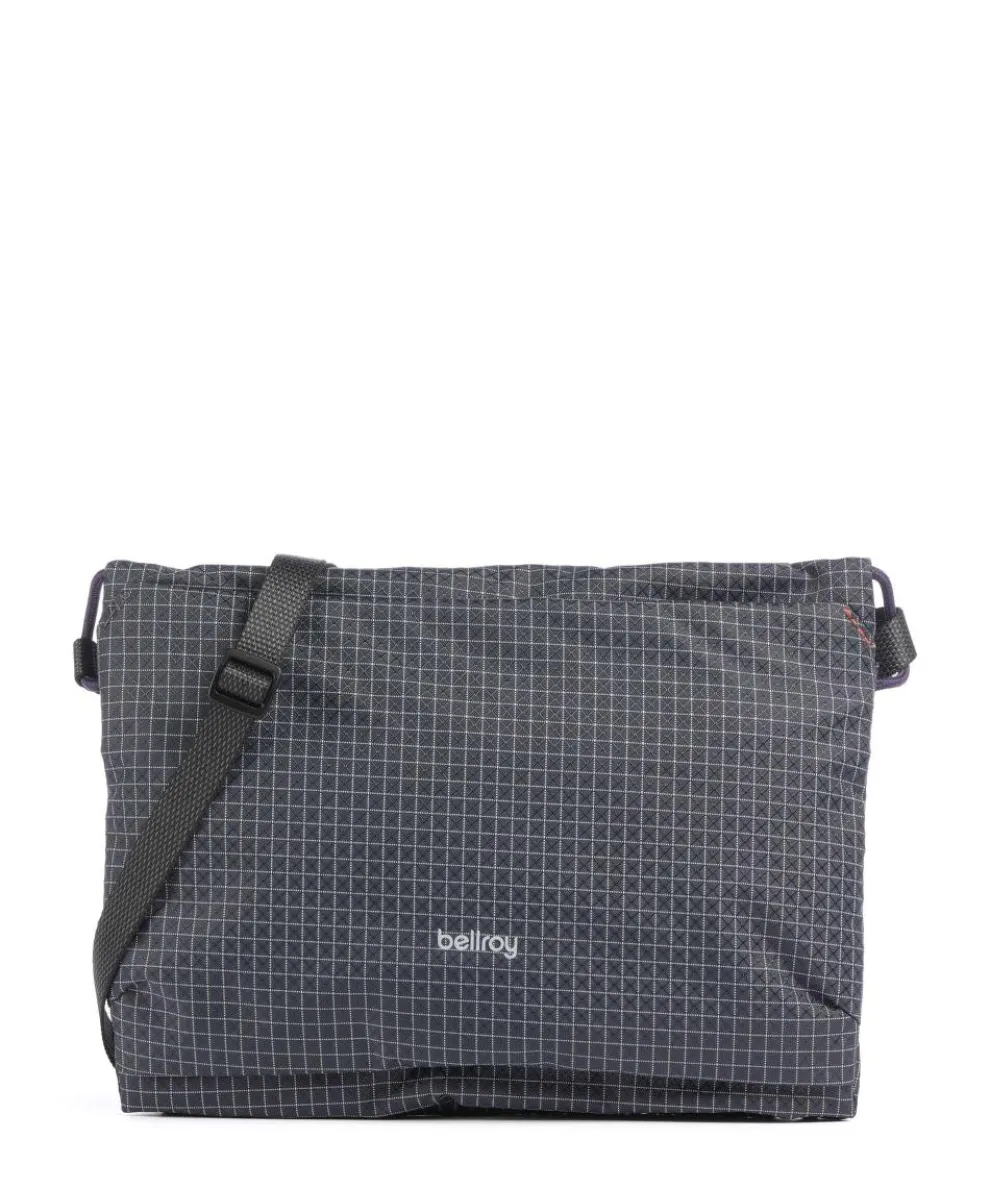 Lite Umhängetasche recyceltes Nylon dunkelgrau