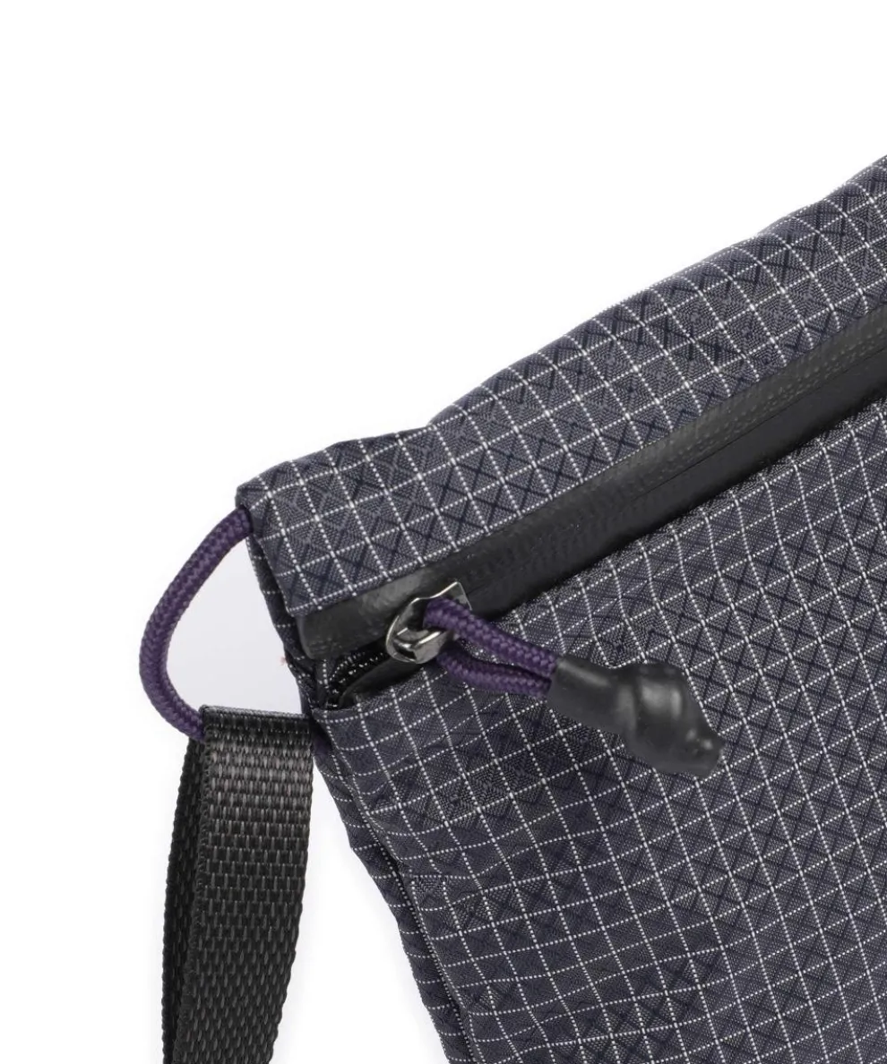 Lite Umhängetasche recyceltes Nylon dunkelgrau