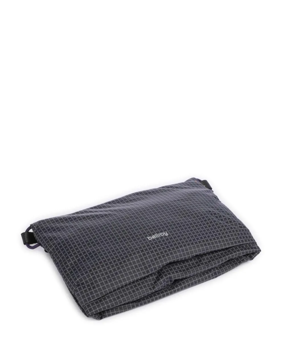 Lite Umhängetasche recyceltes Nylon dunkelgrau