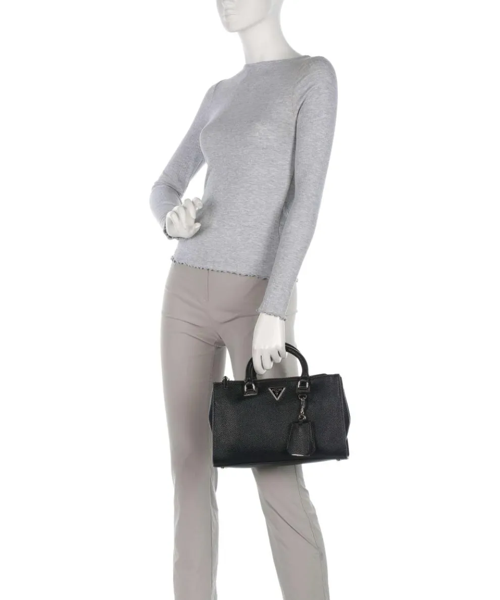 Cresidia Handtasche Lederimitat schwarz