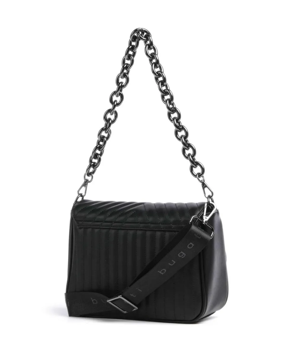 Sira Schultertasche Lederimitat schwarz