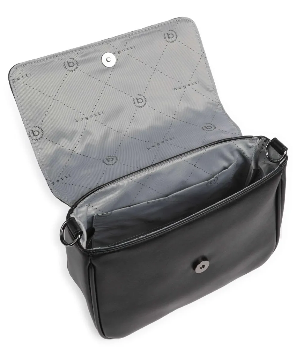 Sira Schultertasche Lederimitat schwarz