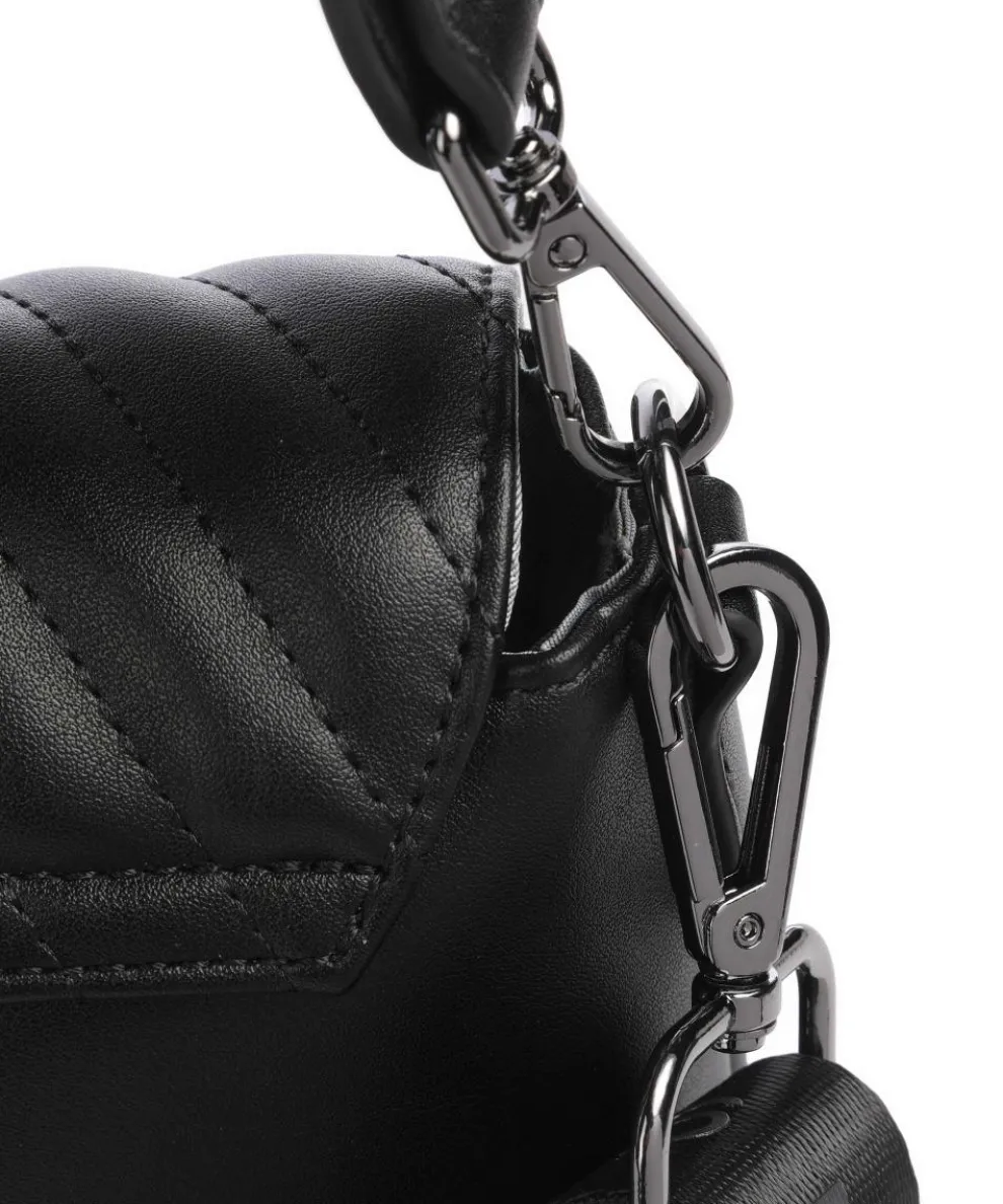 Sira Schultertasche Lederimitat schwarz