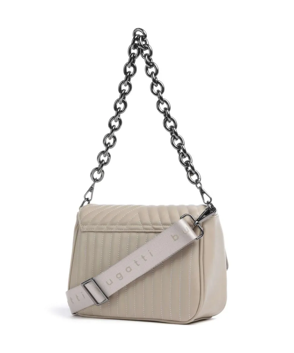 Sira Schultertasche Lederimitat beige
