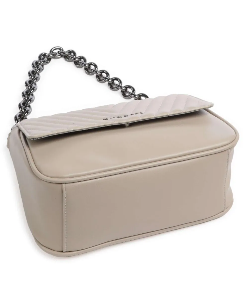Sira Schultertasche Lederimitat beige