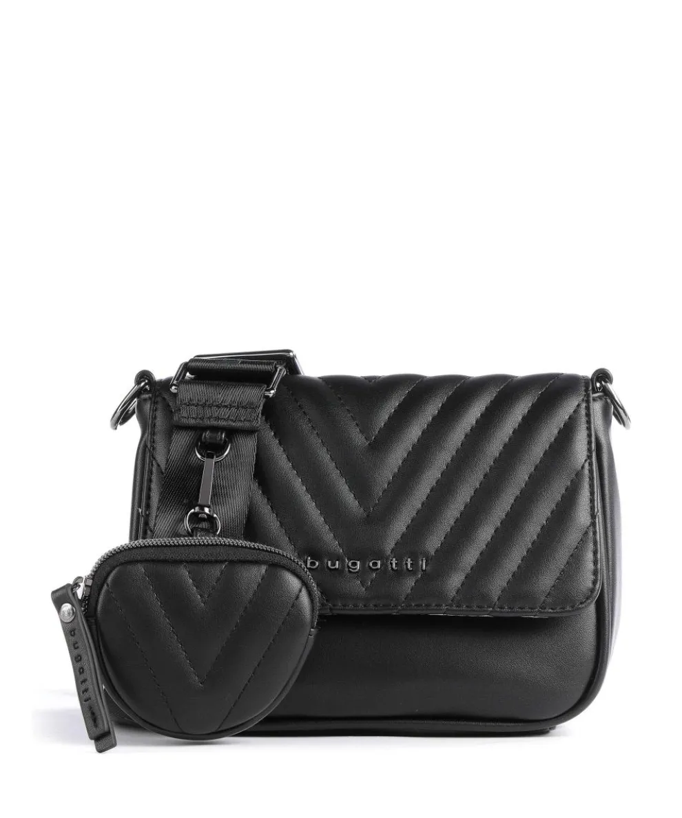 Sira Umhängetasche Lederimitat schwarz