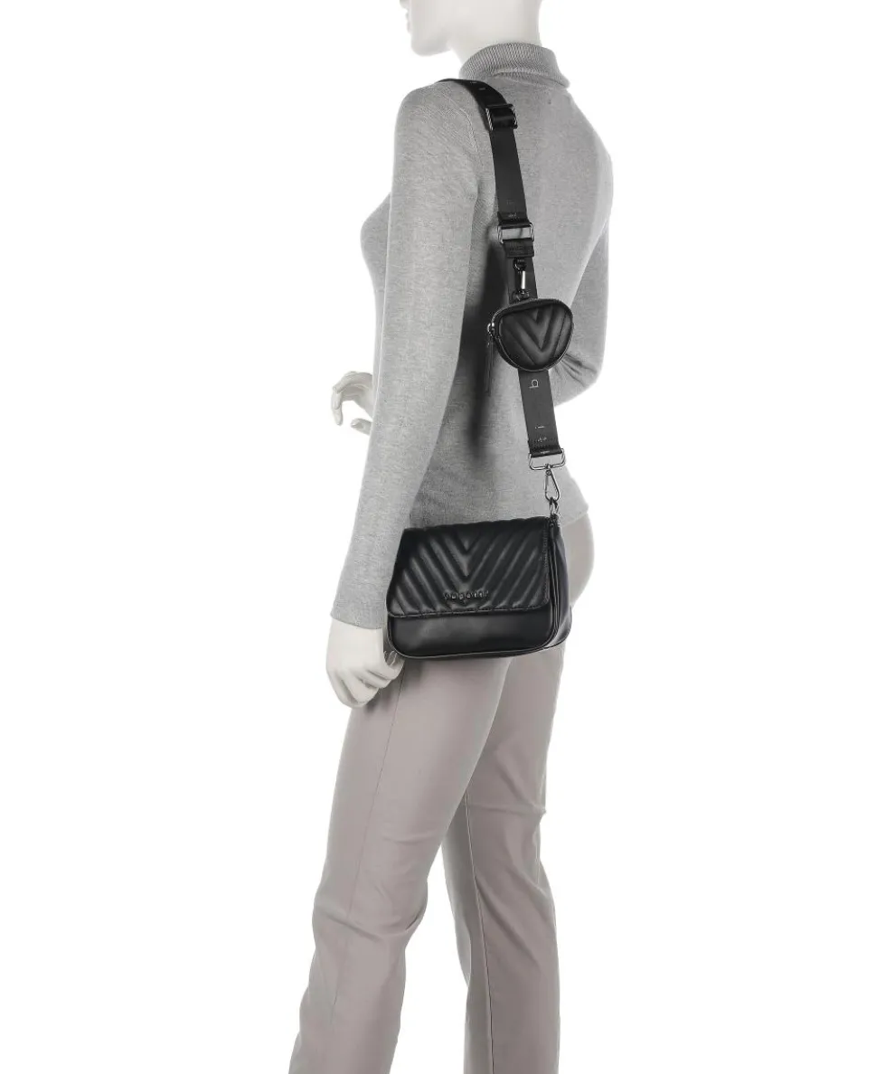 Sira Umhängetasche Lederimitat schwarz