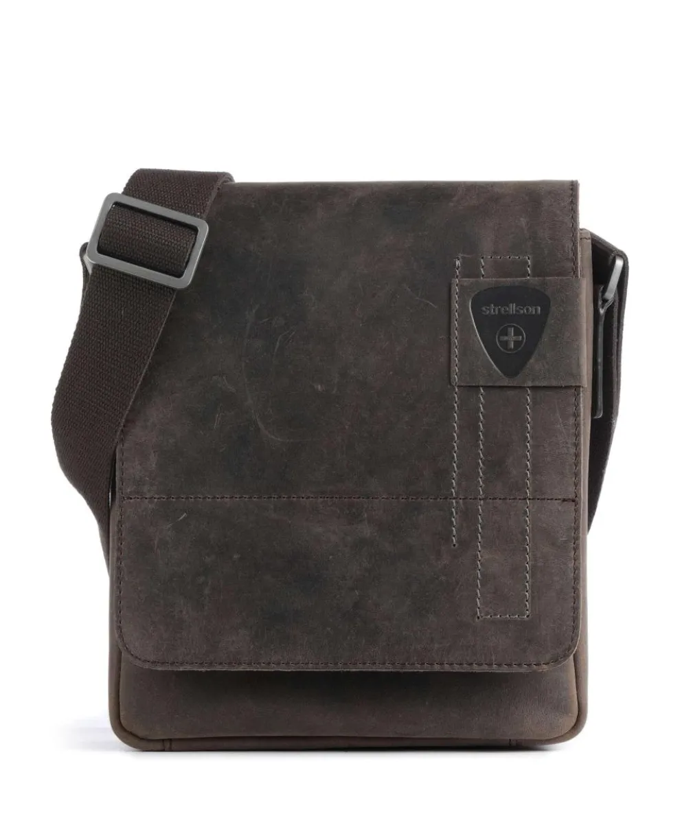 Richmond Umhängetasche Leder dunkelbraun