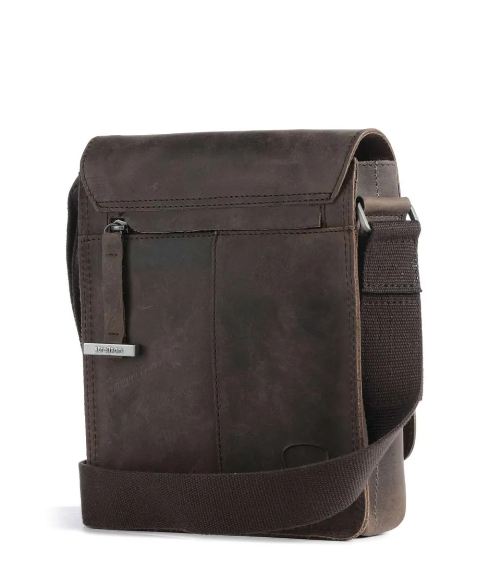 Richmond Umhängetasche Leder dunkelbraun