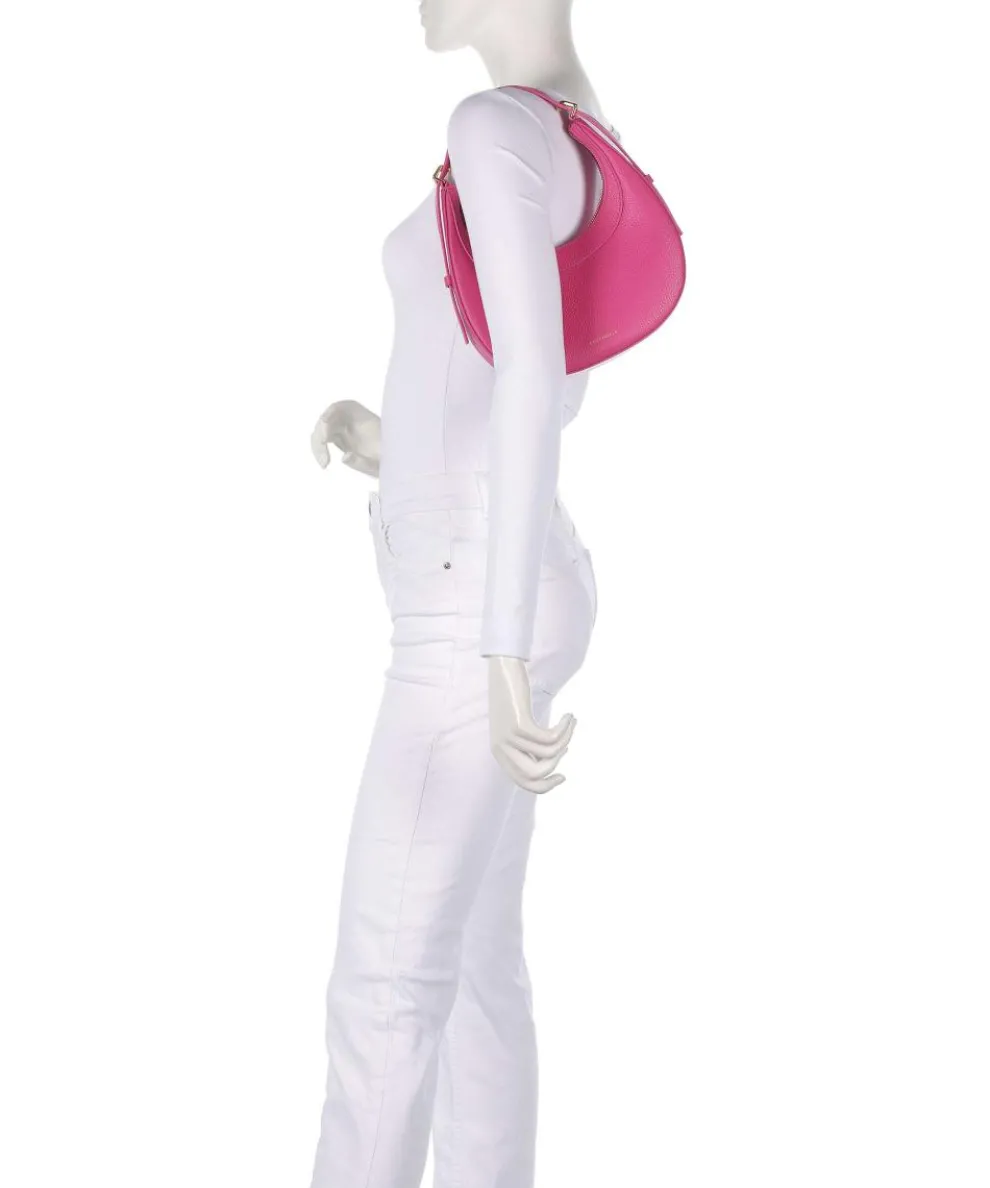 Whisper Schultertasche genarbtes Rindsleder fuchsia