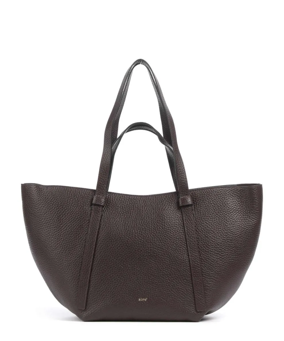 Tekla Cosmo Large Shopper genarbtes Leder wein