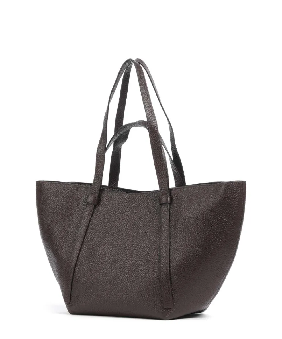 Tekla Cosmo Large Shopper genarbtes Leder wein