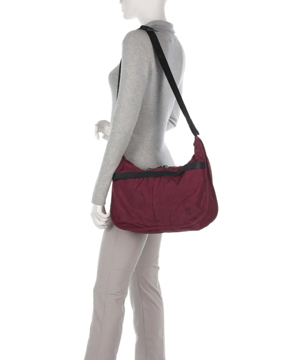 District Collection Yoyogi 14L Umhängetasche recyceltes Nylon dunkelrot