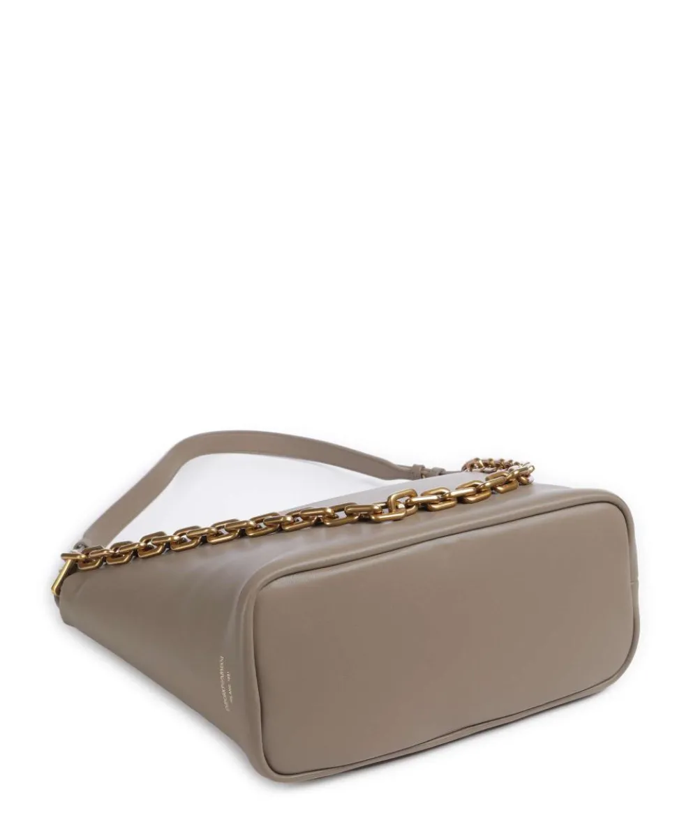 Sofi Beuteltasche fein genarbtes Rindsleder taupe