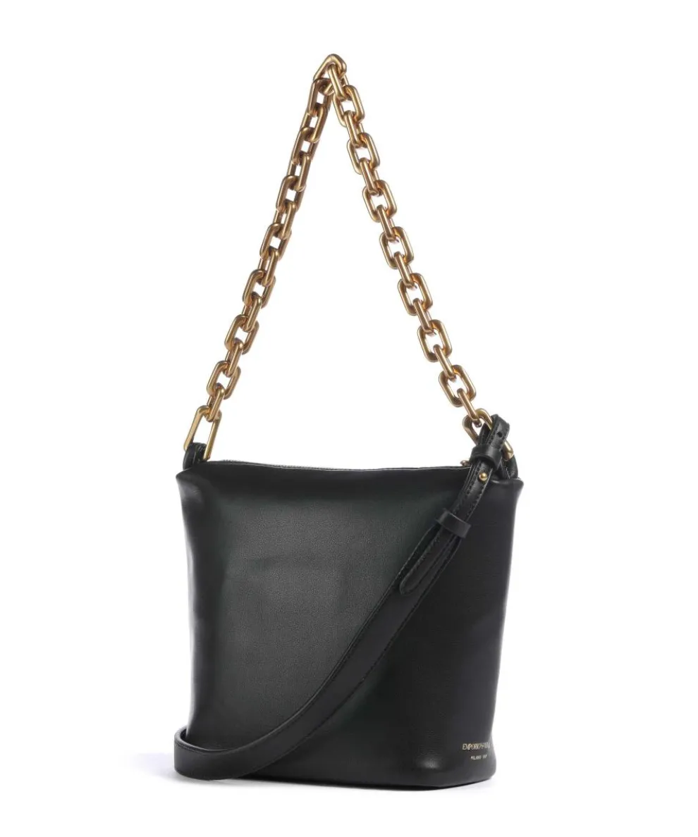 Sofi Schultertasche fein genarbtes Rindsleder schwarz