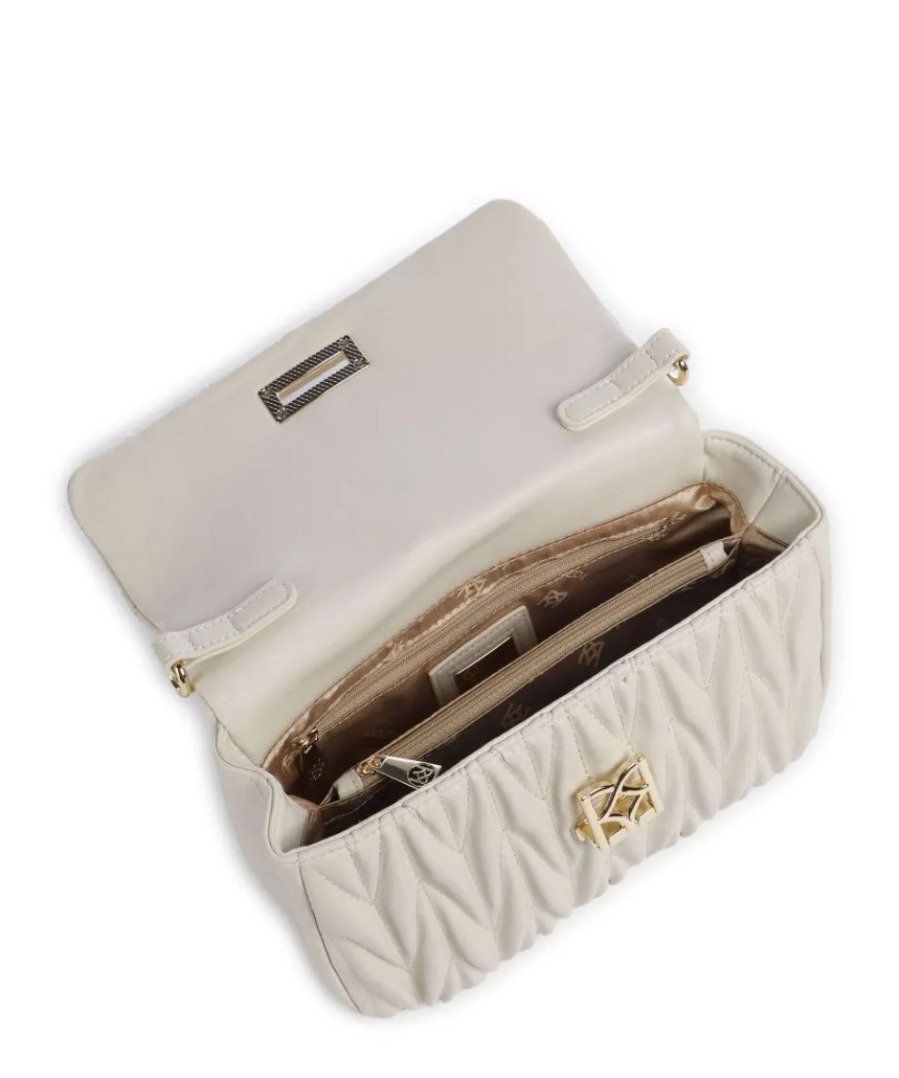 Sofie Umhängetasche fein genarbtes Rindsleder creme