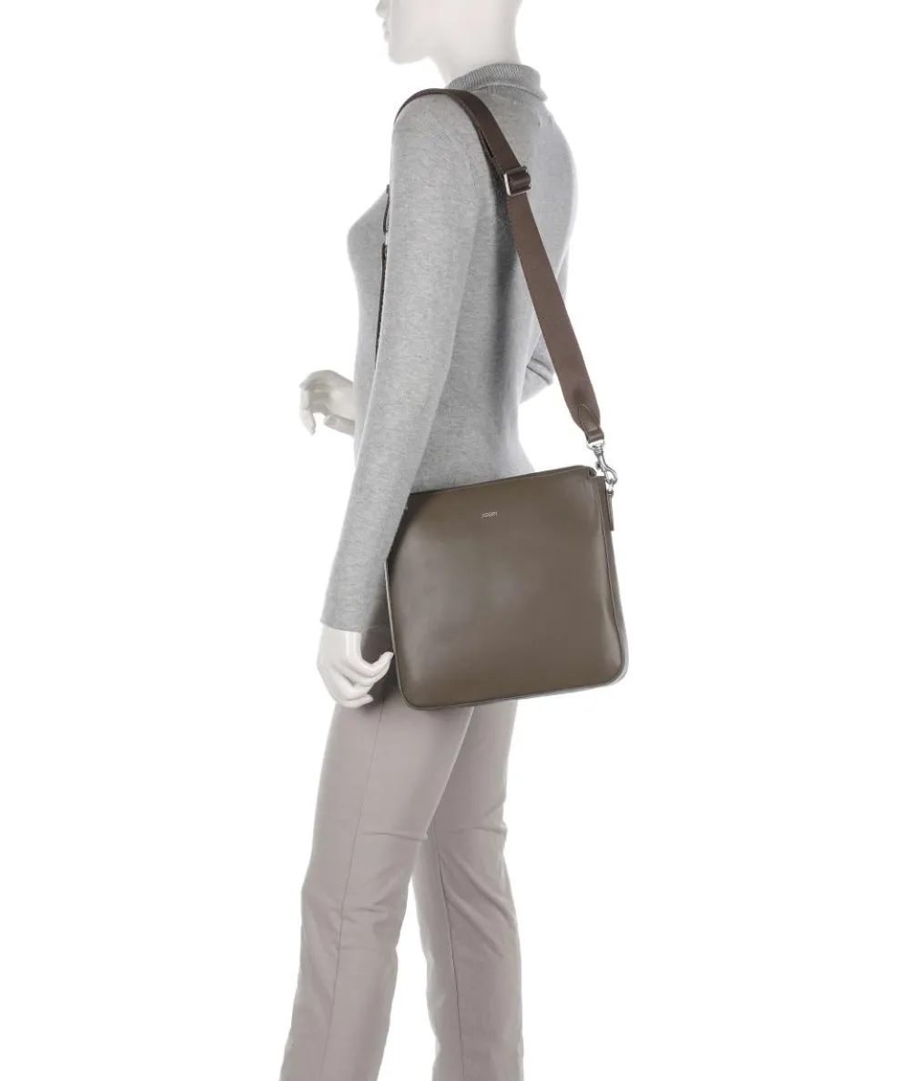 Sofisticato 1.0 Jasmina Umhängetasche glattes Leder braun