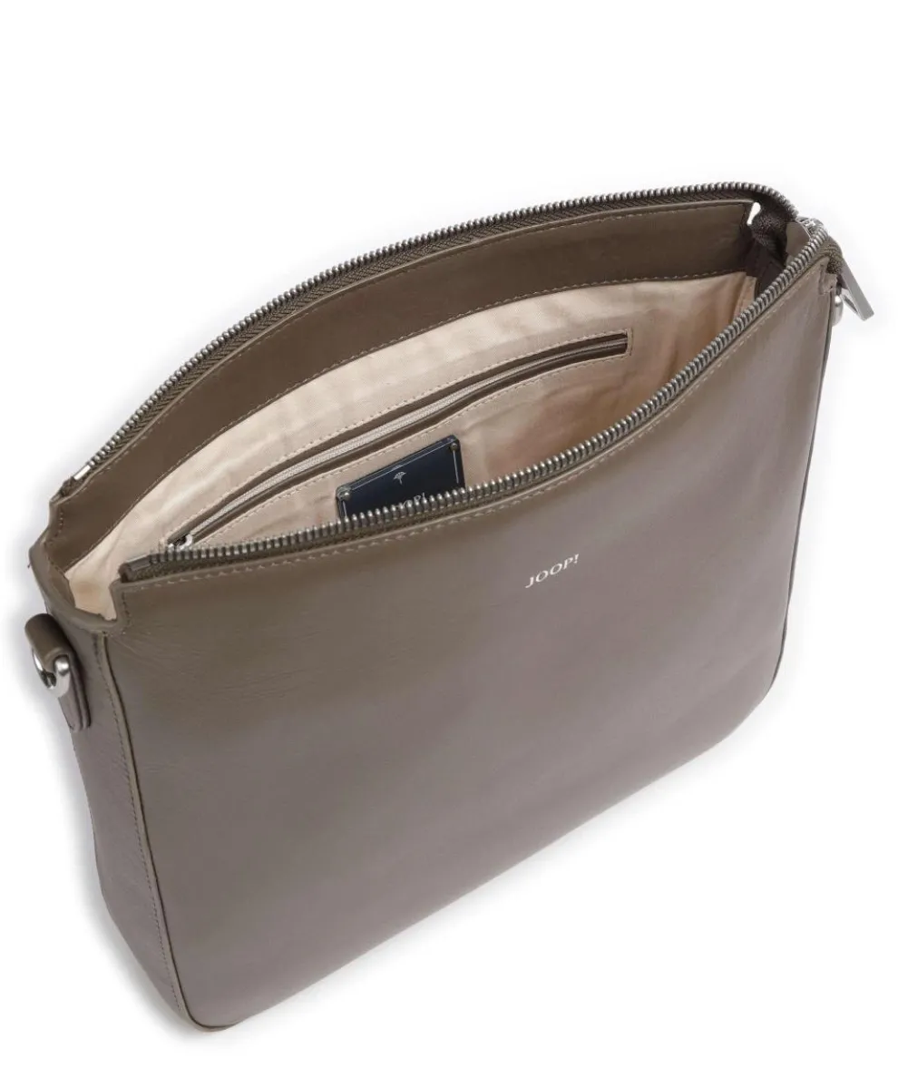 Sofisticato 1.0 Jasmina Umhängetasche glattes Leder braun