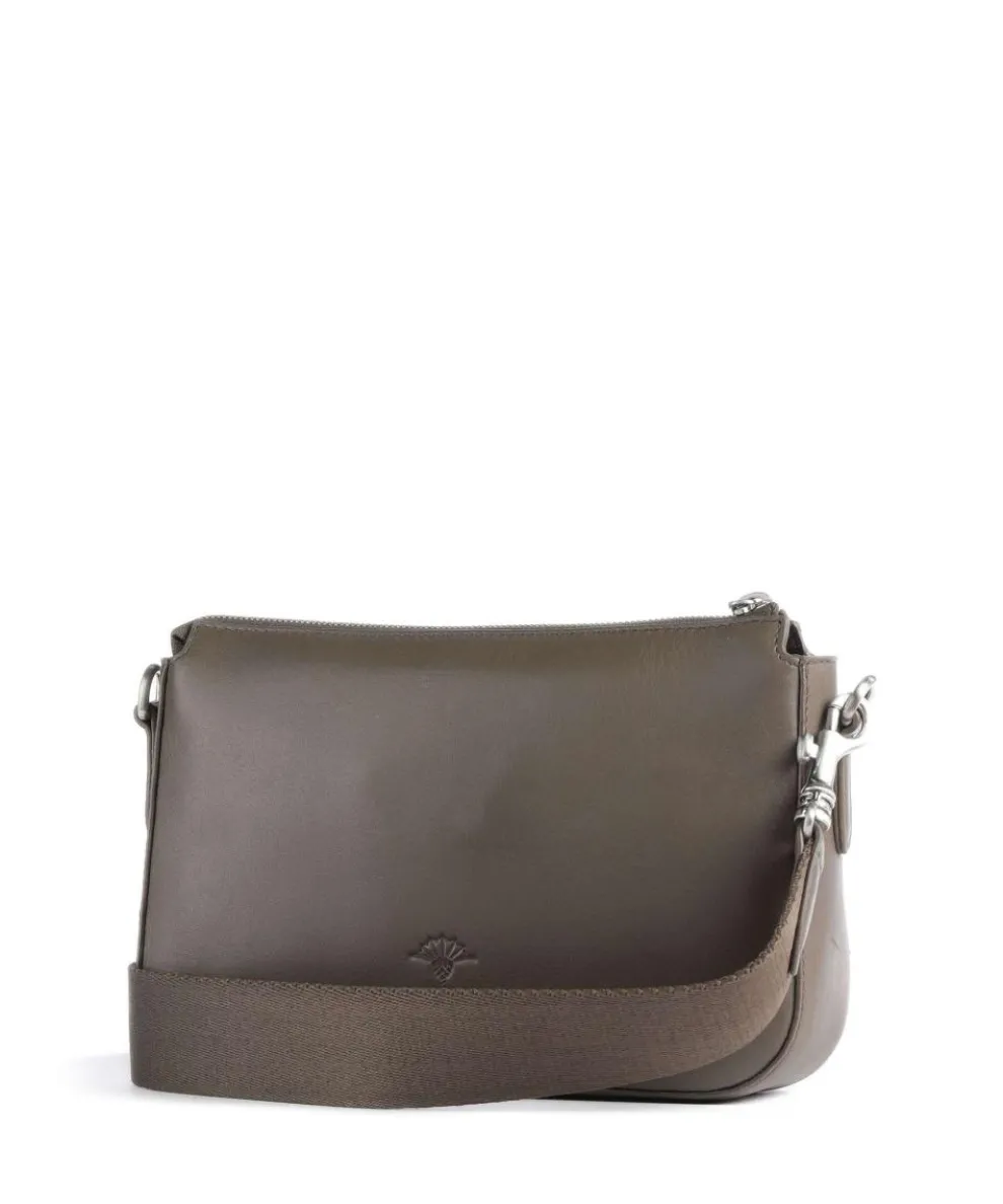 Sofisticato 1.0 Jasmina Umhängetasche fein genarbtes Leder braun